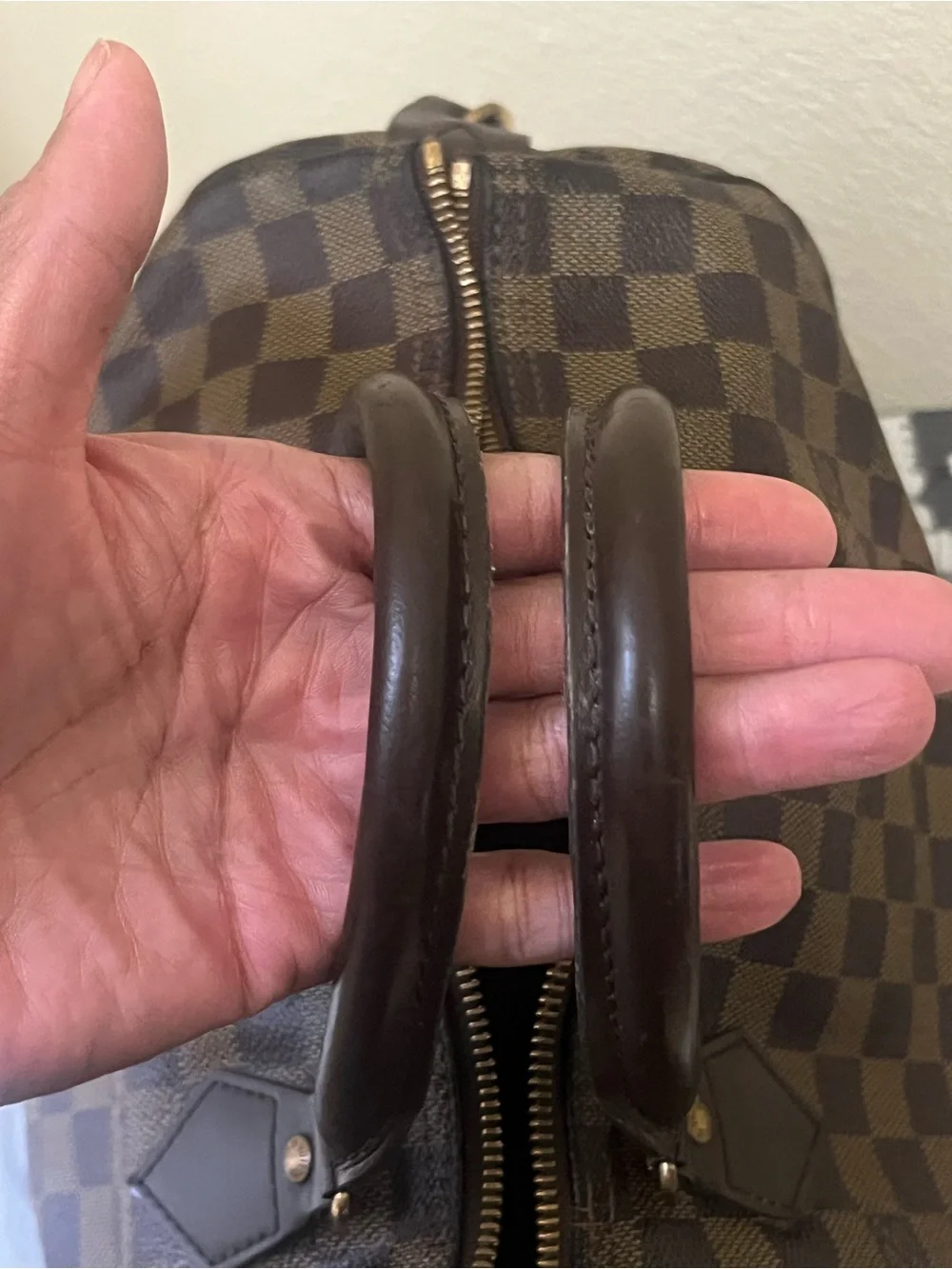 Authentic Louis Vuitton Speedy 30 Damier with Lock